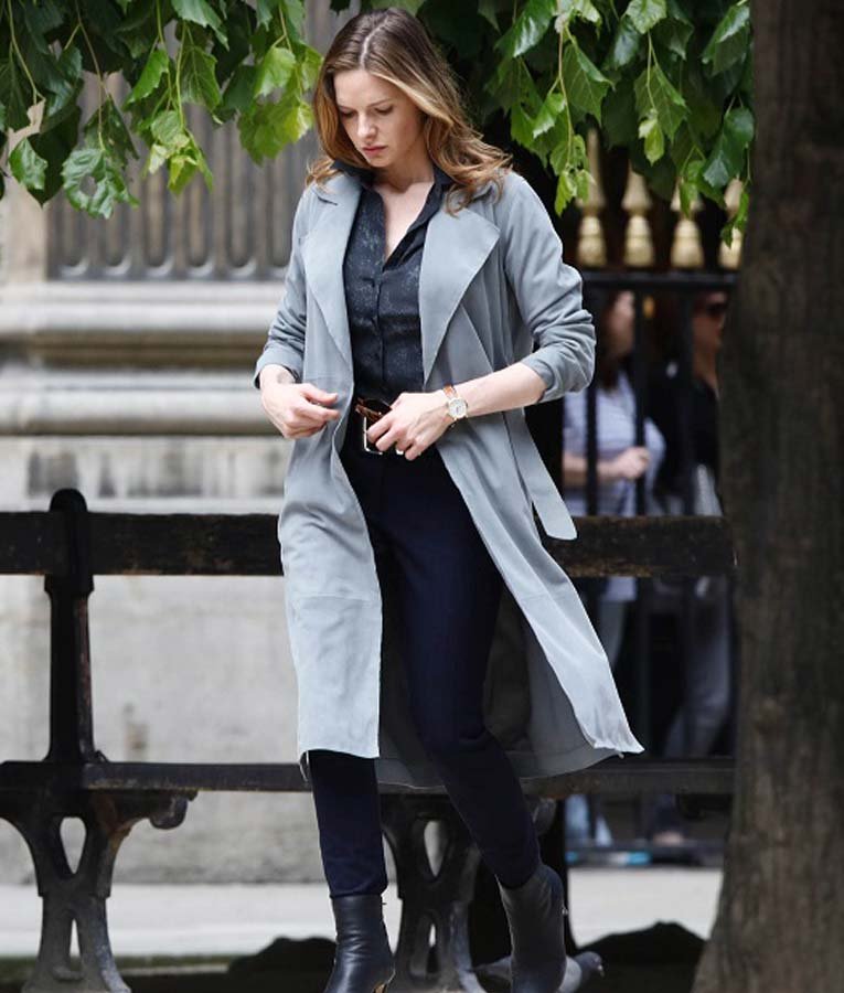 Ilsa Faust MI6 Grey Trench Coat