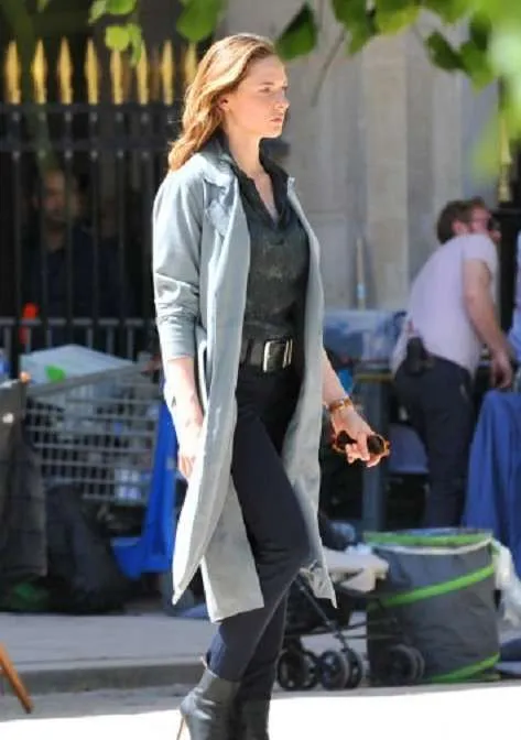 Ilsa Faust Mission Impossible 6 Grey Trench Coat