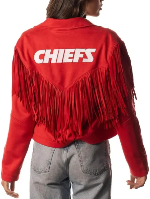 Kansas City Chiefs Fringe Jacket-1