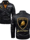 Lamborghini Black Leather Jacket