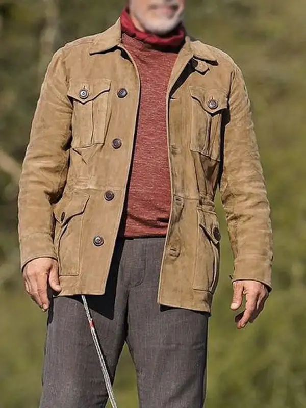 Esai Morales Mission Impossible 7 Brown Suede Jacket-1