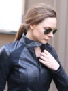 Rebecca Ferguson Mission Impossible 6 Black Leather Jacket