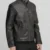 Leather Jacket with Zipper Pockets