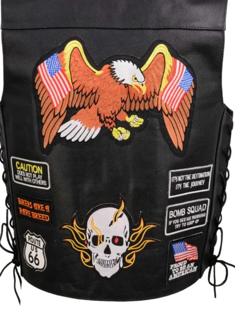 Pre-Patched Bikers Vest-1