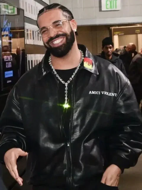 Drake Amici Violente Leather Jacket-1