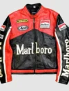 Marlboro Motorcycle Biker Leather Jacket