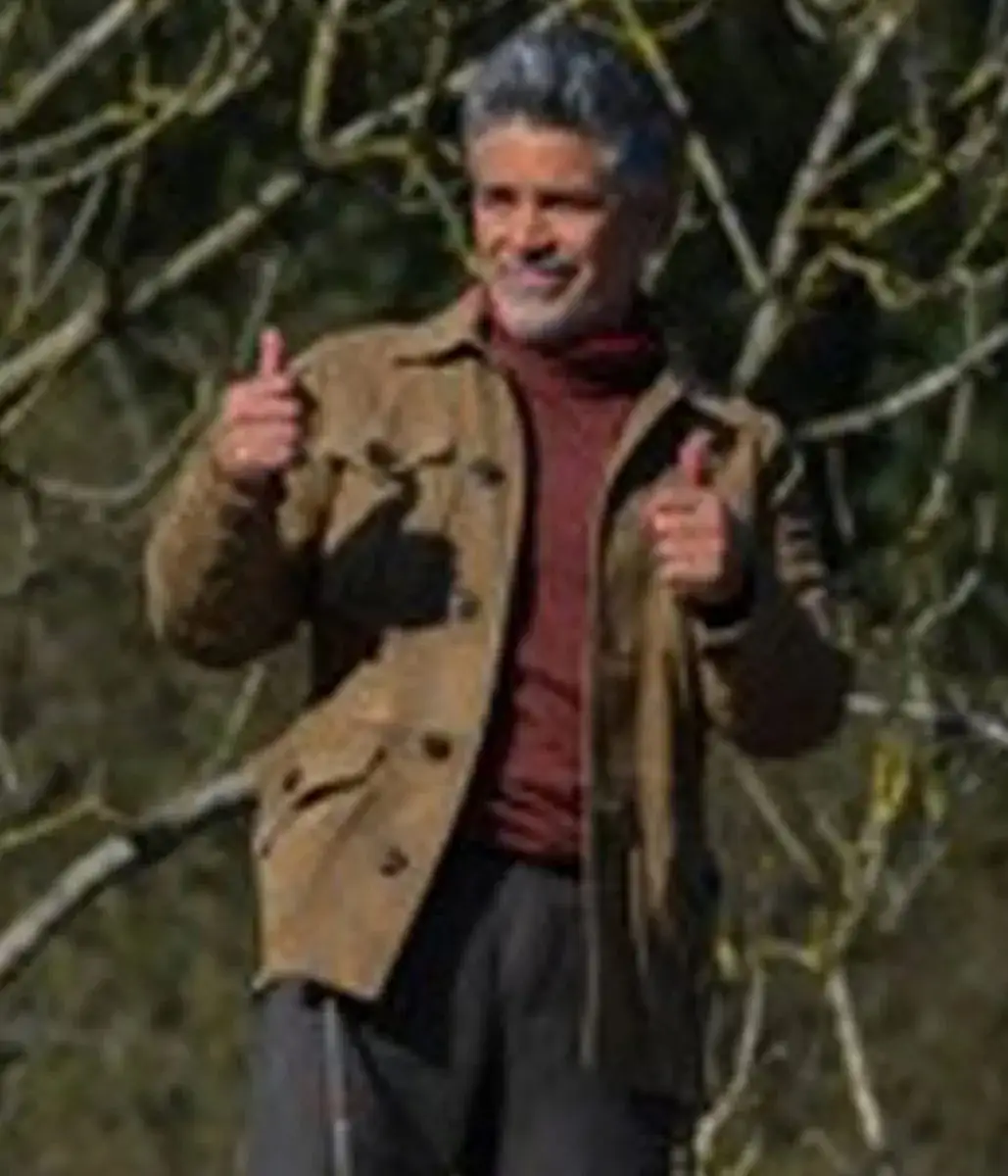 Esai Morales Mission Impossible 7 Brown Suede Jacket - Image 3