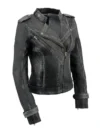 Motorcycle Fashion Leather Jacket