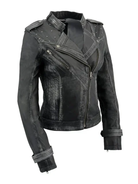 Motorcycle Fashion Leather Jacket