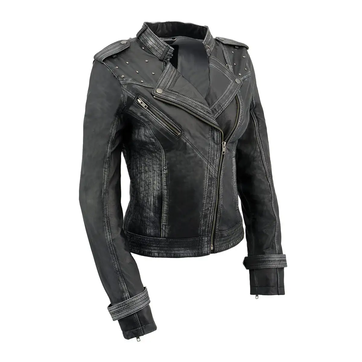 Motorcycle Fashion Leather Jacket