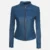 Blue Cafe Racer Leather Jacket