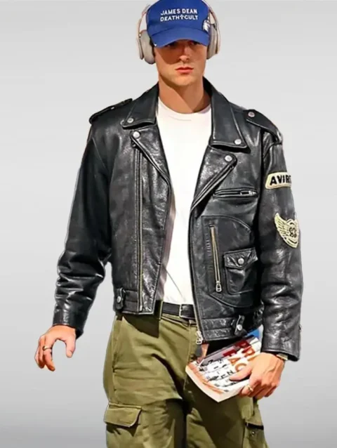 Jacob Elordi Leather Jacket
