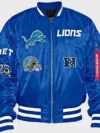 Detroit Lions Blue Bomber Jacket-1
