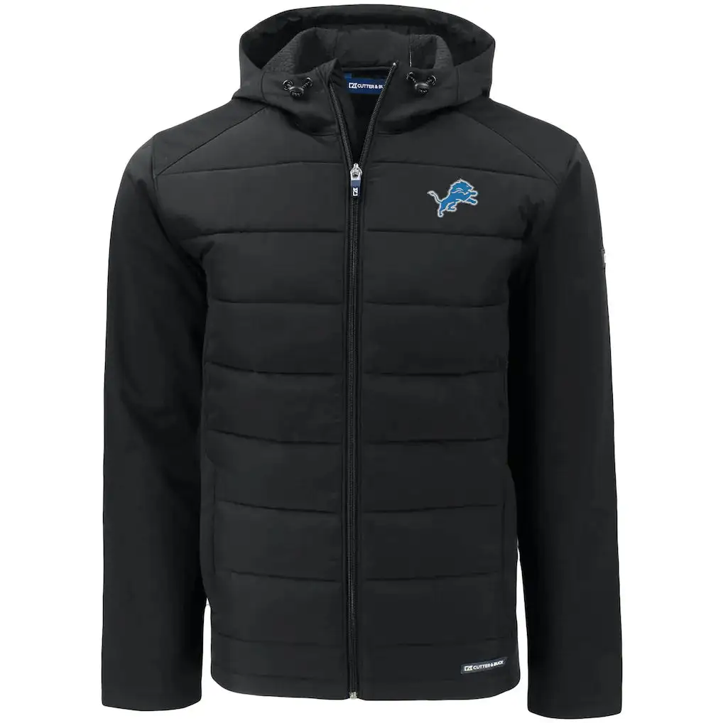 Cutter & Buck Detroit Lions Evoke PrimaLoft Hybrid Eco Softshell Jacket - Image 3