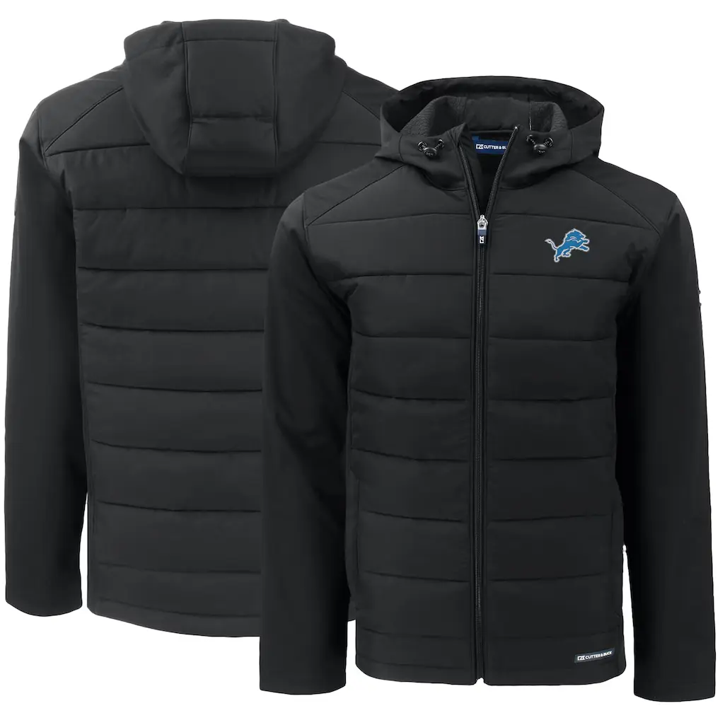 Cutter & Buck Detroit Lions Evoke PrimaLoft Hybrid Eco Softshell Jacket-1
