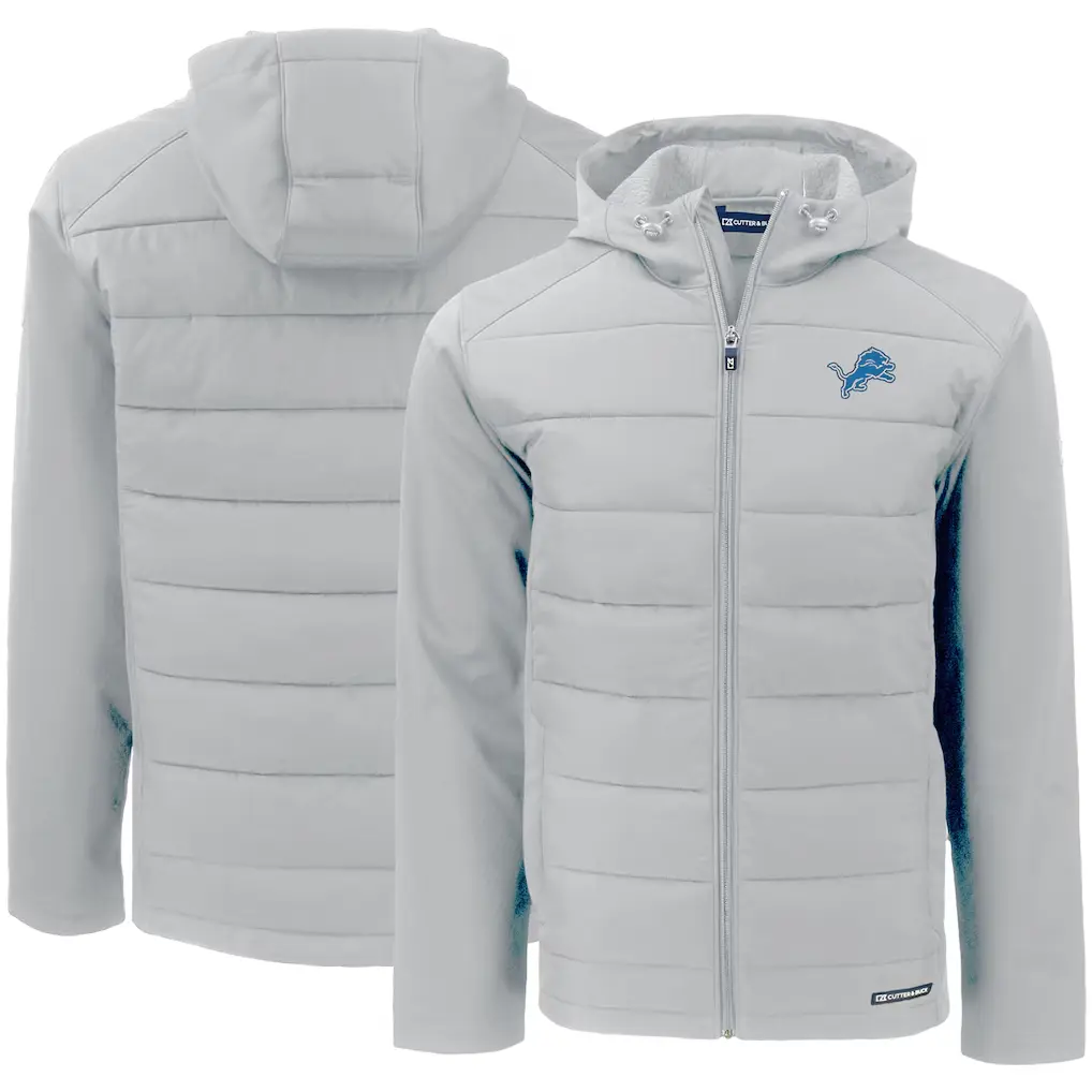 Cutter & Buck Detroit Lions Evoke PrimaLoft Hybrid Eco Softshell Jacket - Image 2